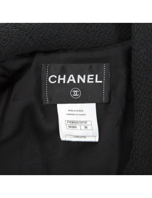Black CHANEL T 36 short jacket