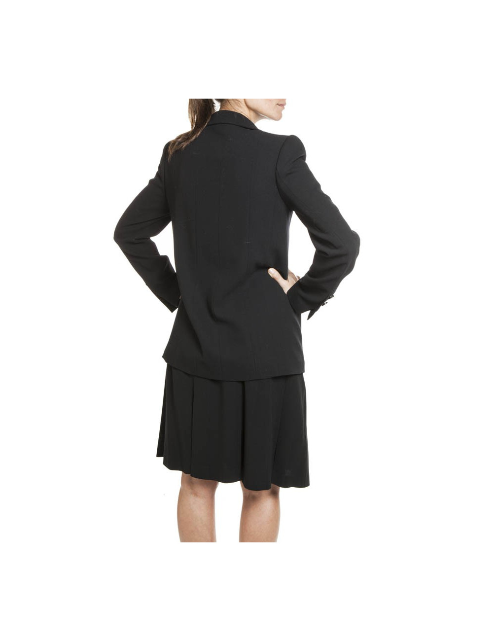 Ensemble CHANEL T 38 noir en laine 