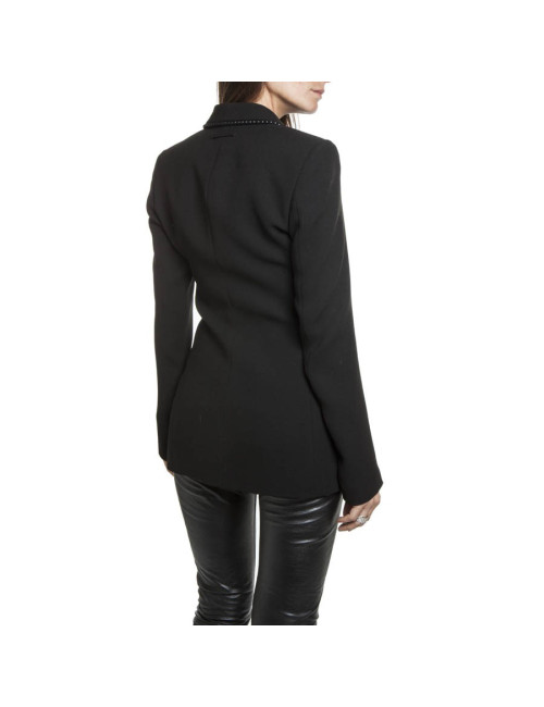 JEAN PAUL GAULTIER long jacket black necklace of pearls