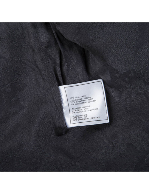 Veste CHANEL tweed gris T38