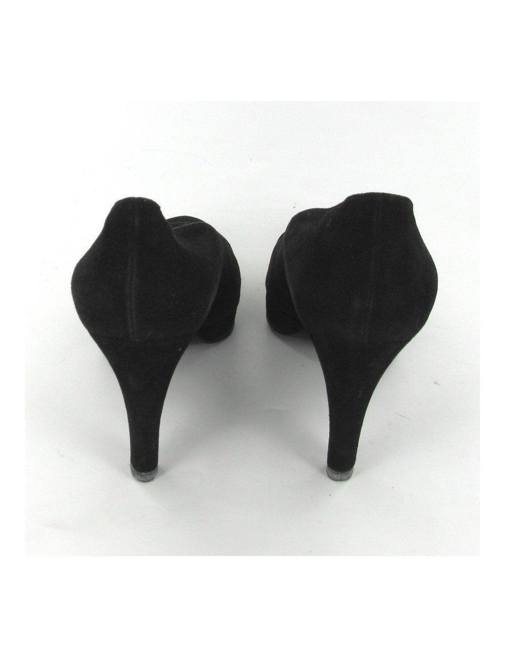 Escarpins en daim noir T38.5 CHANEL
