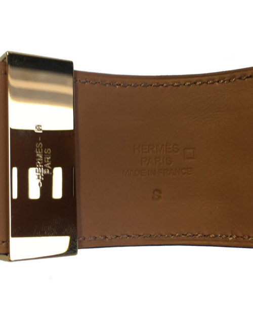 Manchette MEDOR HERMES alligator mississipi couleur graphite