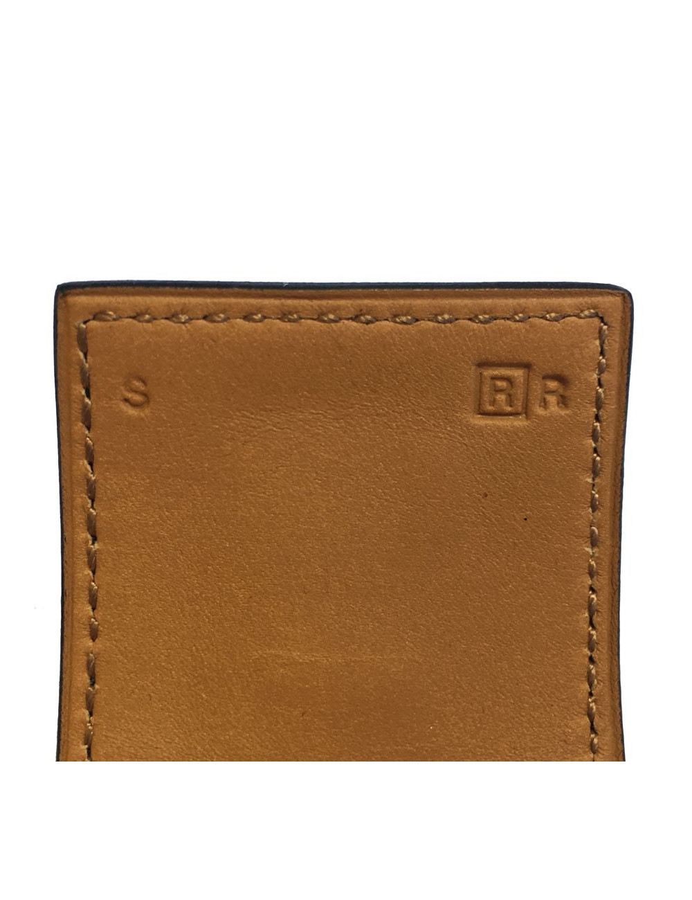 Manchette MEDOR HERMES en veau box noir et laiton plaqué or