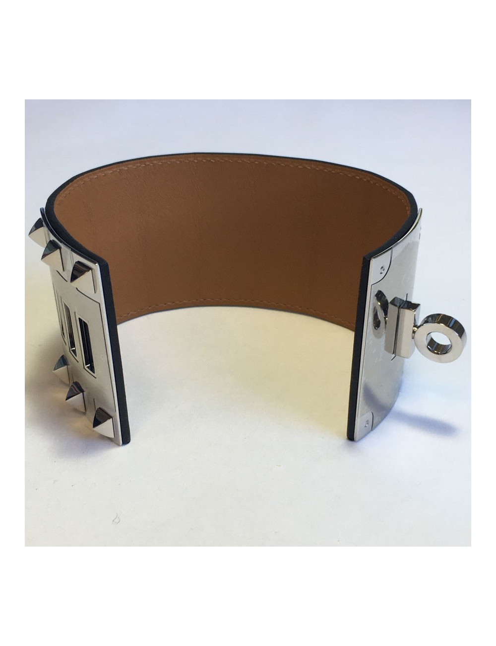 Manchette  HERMES "Extreme" en alligator bleu marine