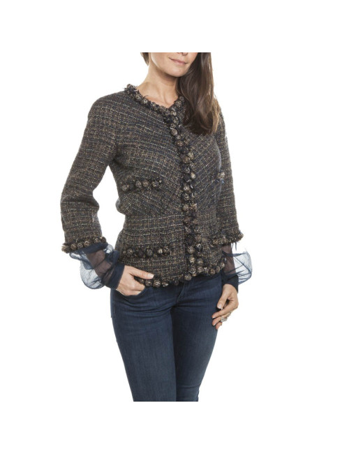 Veste CHANEL Tweed noire t 38