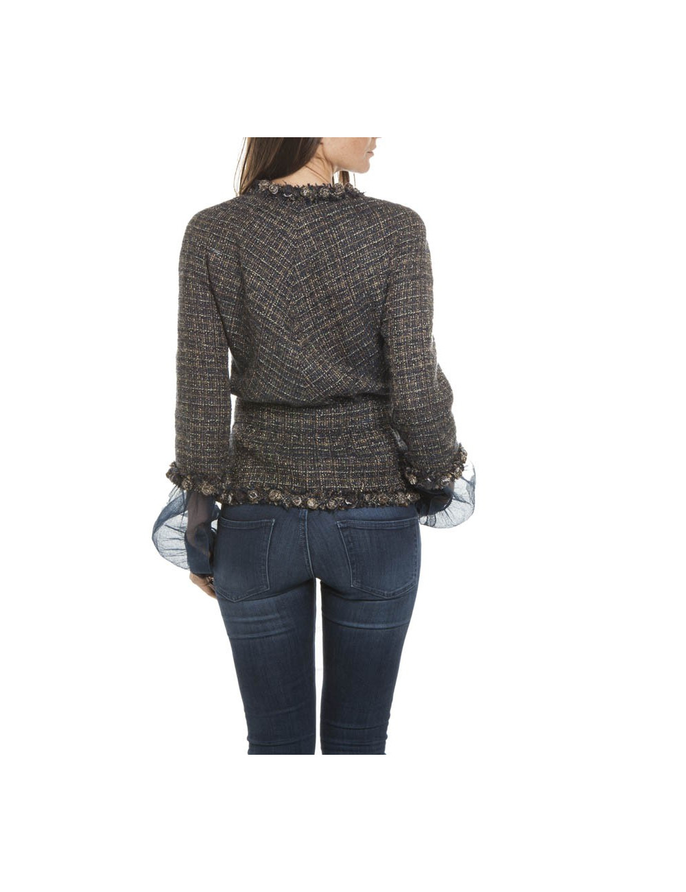 Jacket Tweed CHANEL multicolor t 38 EN