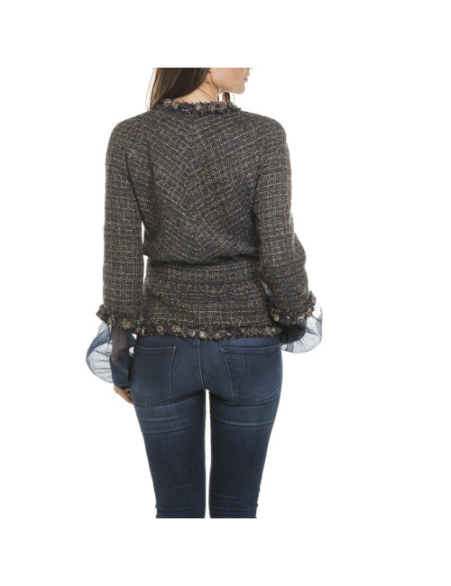 Veste CHANEL Tweed noire t 38