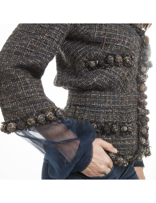 Jacket Tweed CHANEL multicolor t 38 EN