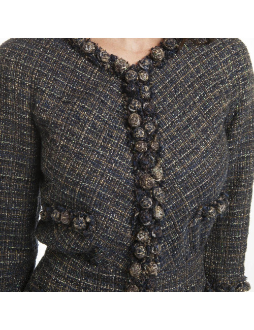 Veste CHANEL Tweed noire t 38
