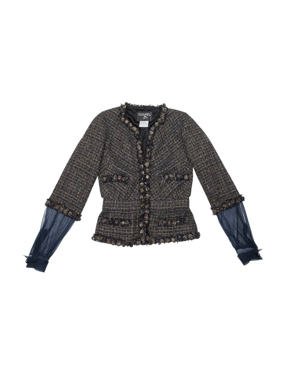 Jacket Tweed CHANEL multicolor t 38 EN