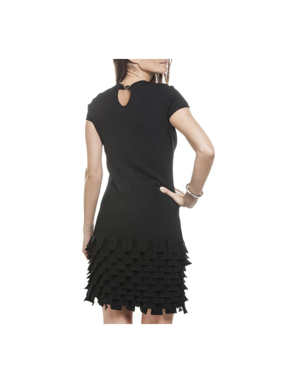 Black dress CHANEL T 38 en