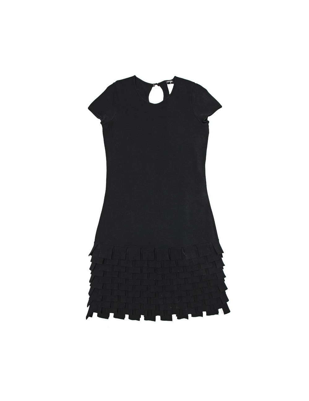 Black dress CHANEL T 38 en