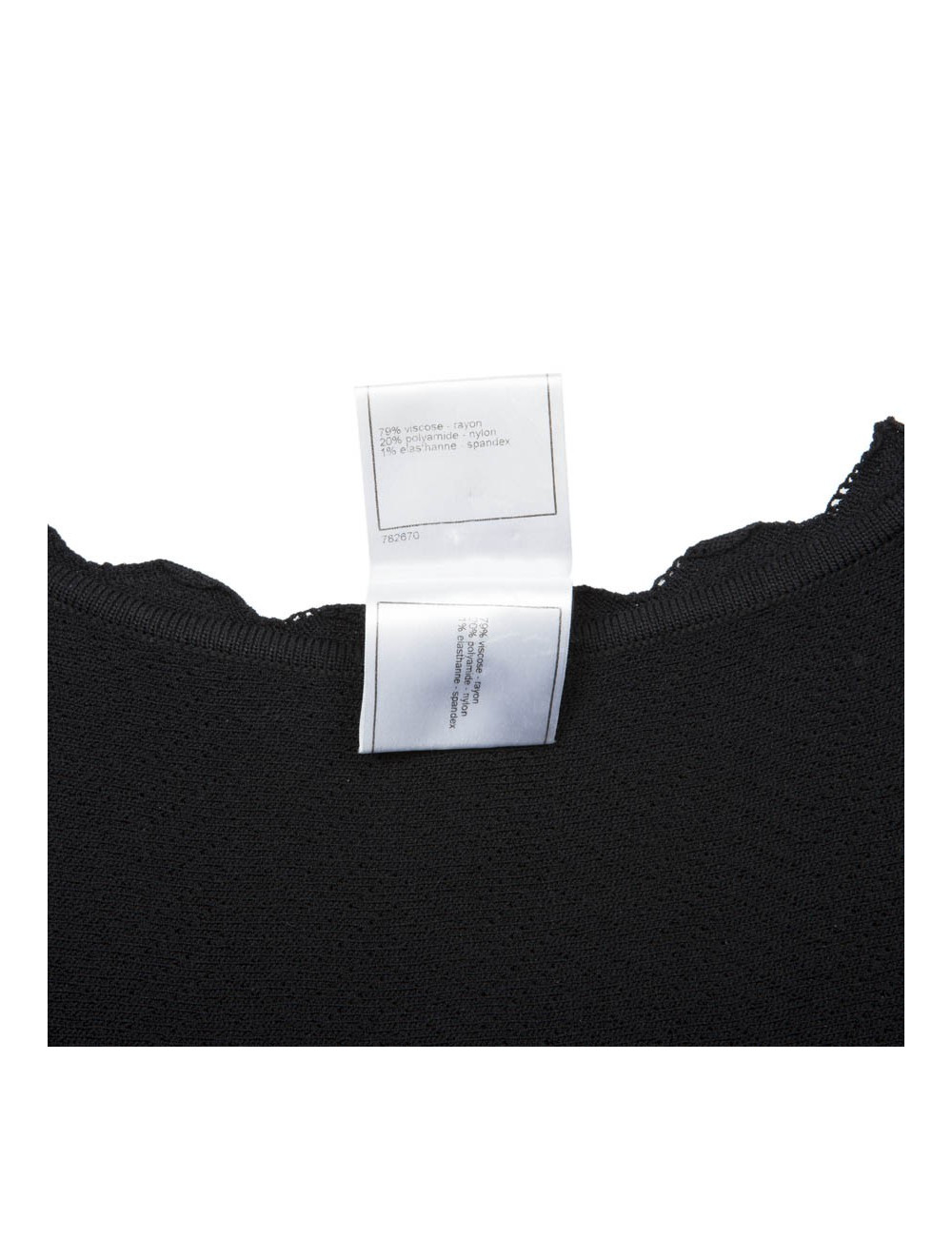 CHANEL T 36 Black dress in viscose