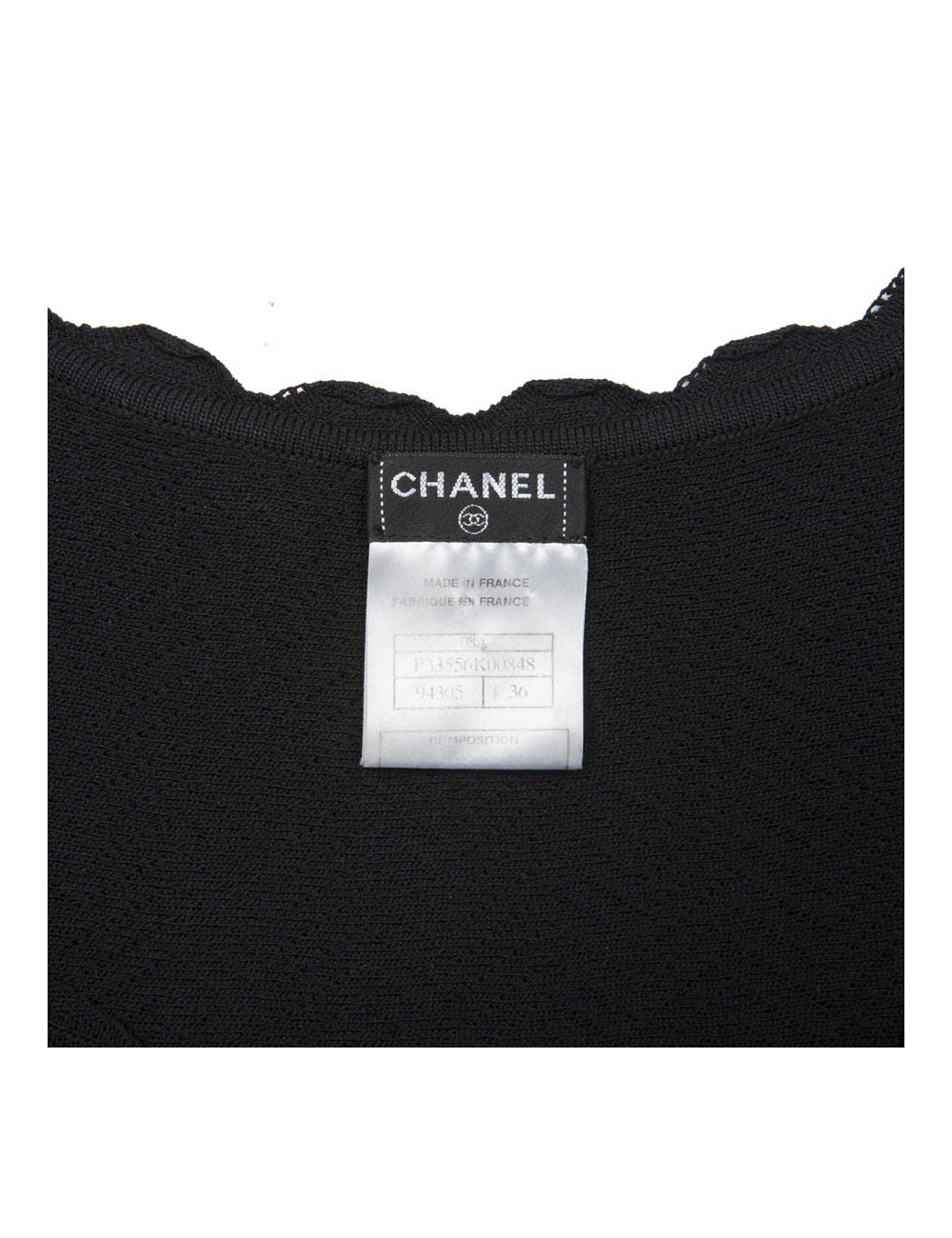 CHANEL T 36 Black dress in viscose