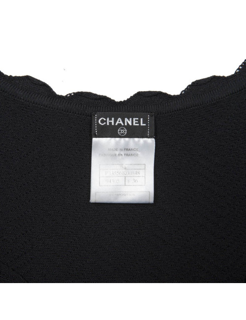 CHANEL T 36 Black dress in viscose