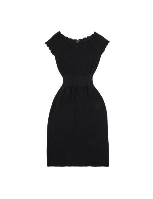 CHANEL T 36 Black dress in viscose
