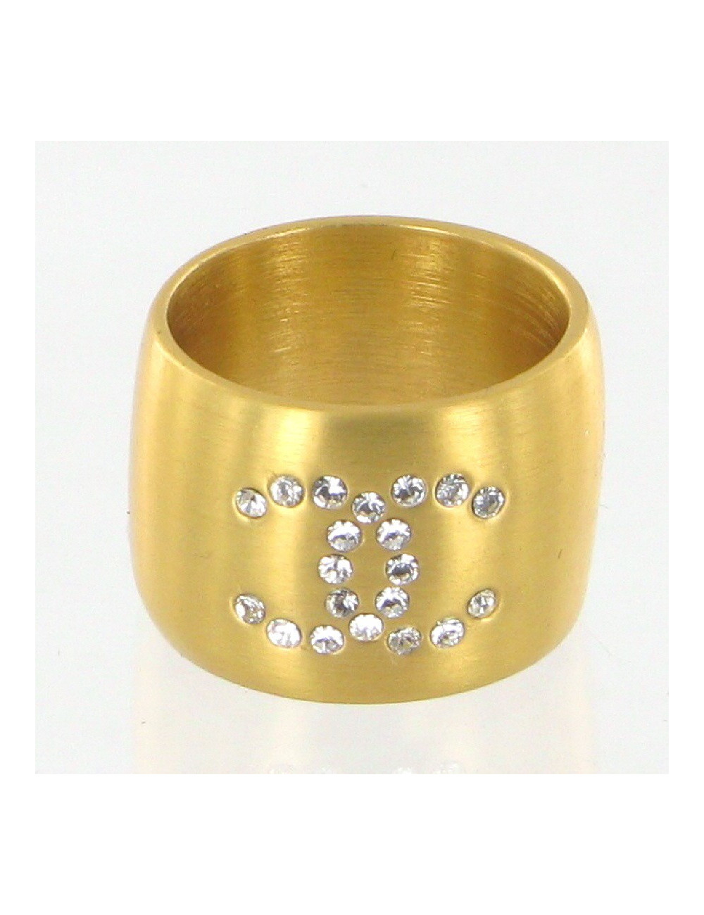 Bague strass double face CHANEL