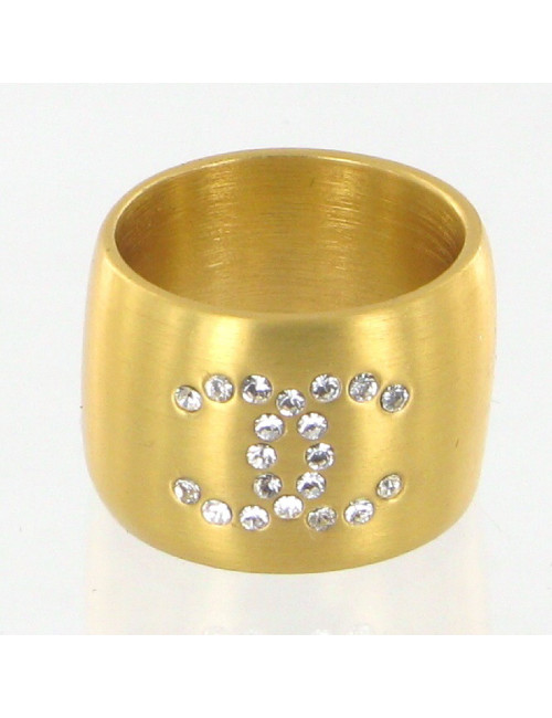 Bague strass double face CHANEL