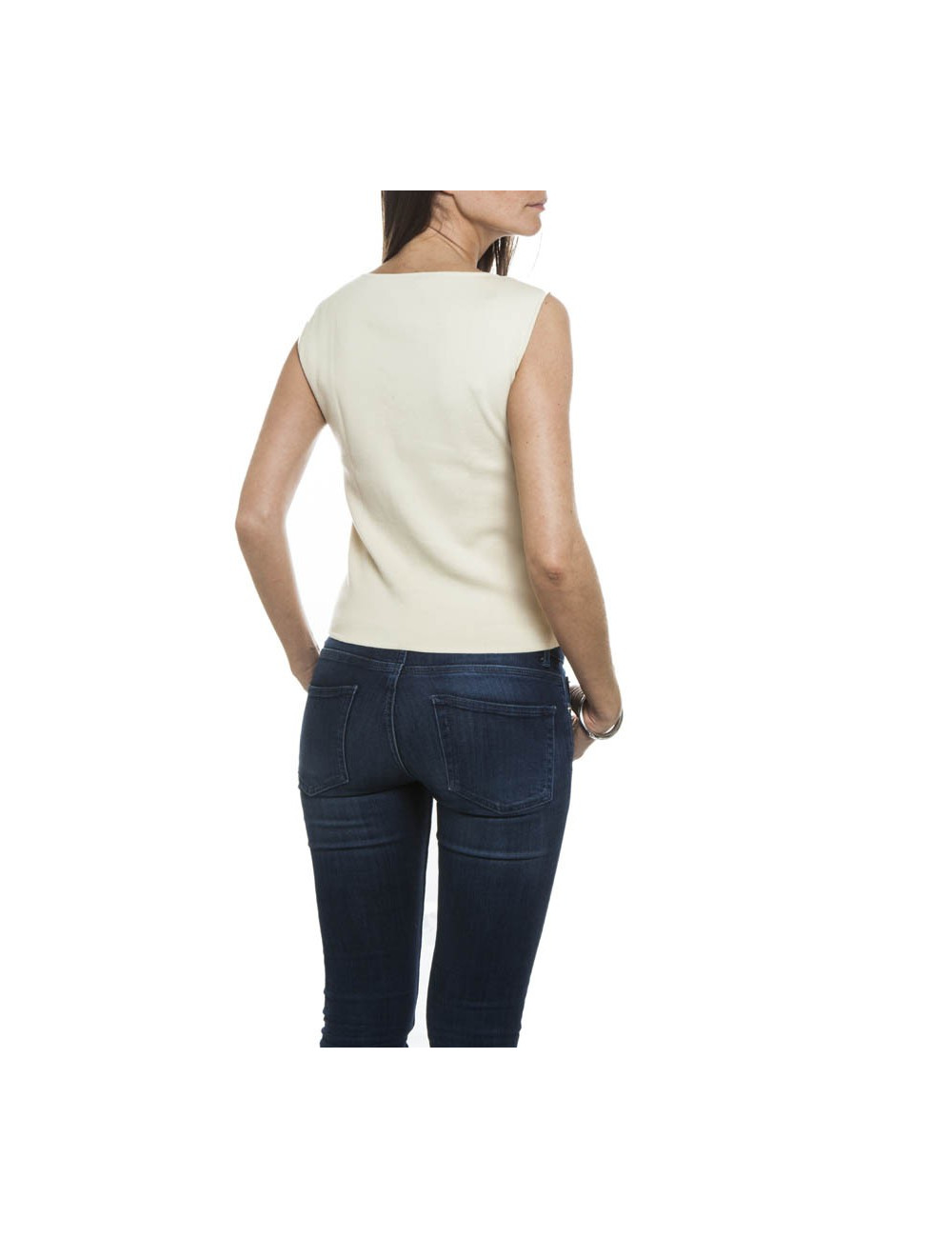 Haut CHANEL T 40 lainé écrue