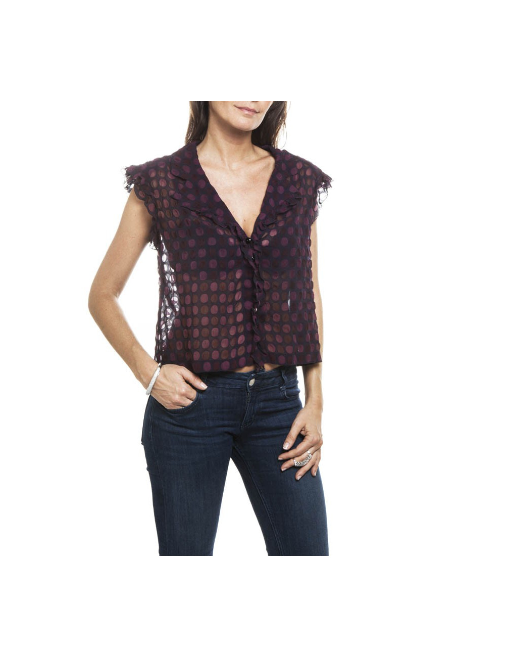 Blouse CHANEL à pois