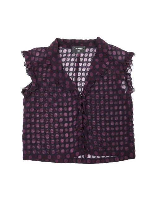 Blouse CHANEL à pois