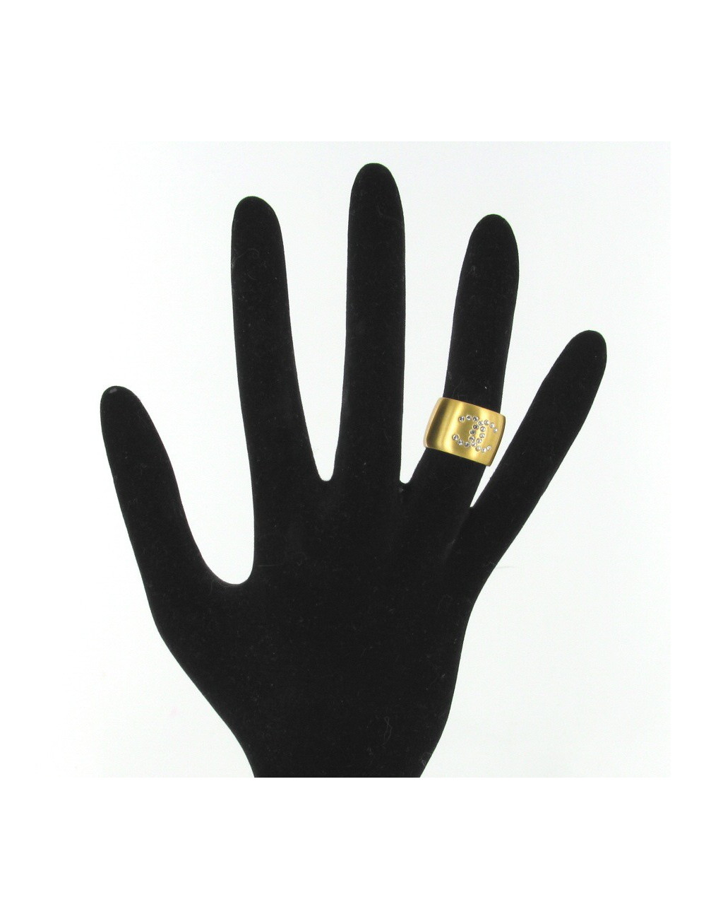 Bague strass double face CHANEL