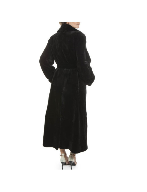 Long manteau en vison rasé 