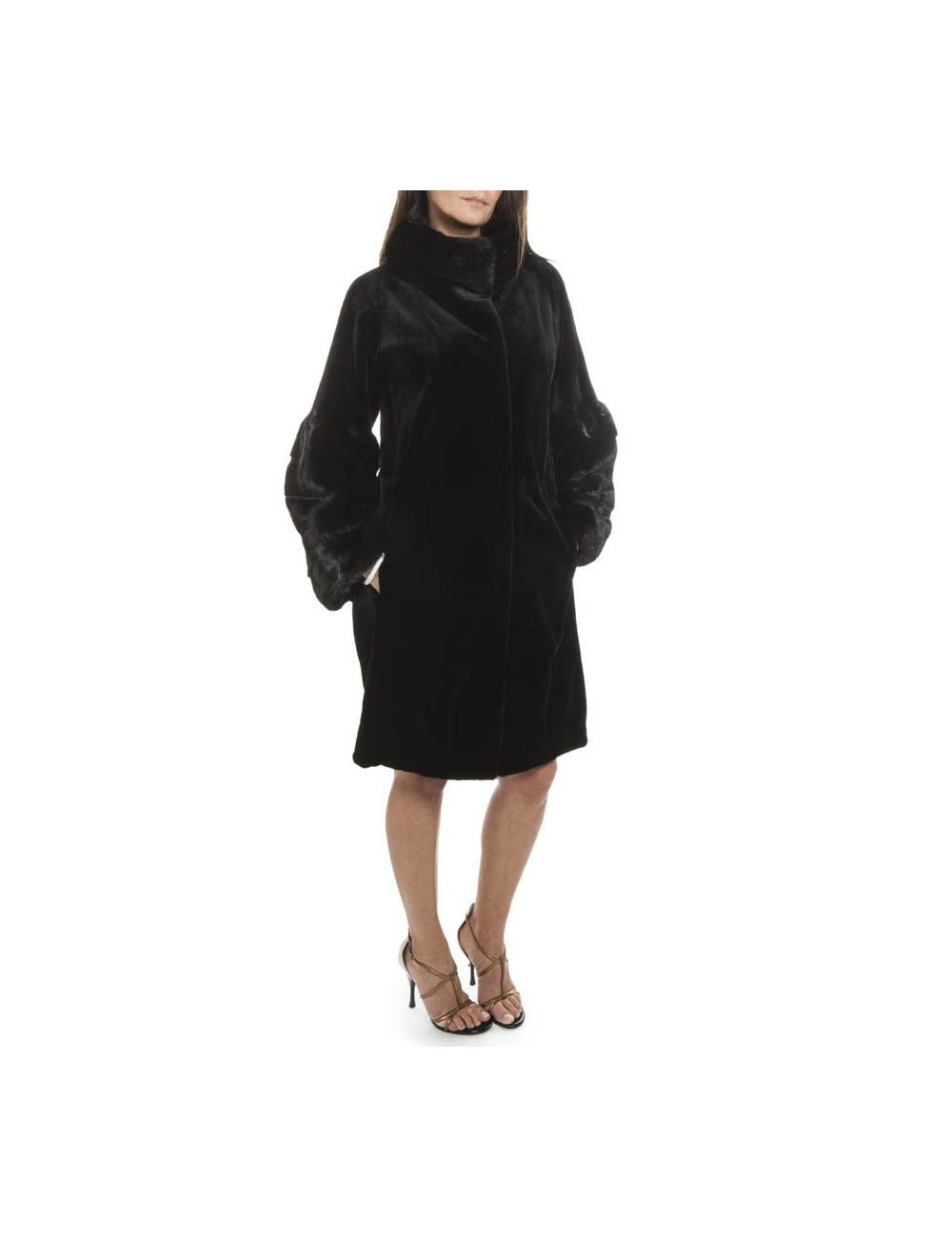 Manteau CHRISTIAN DIOR T  vison noir
