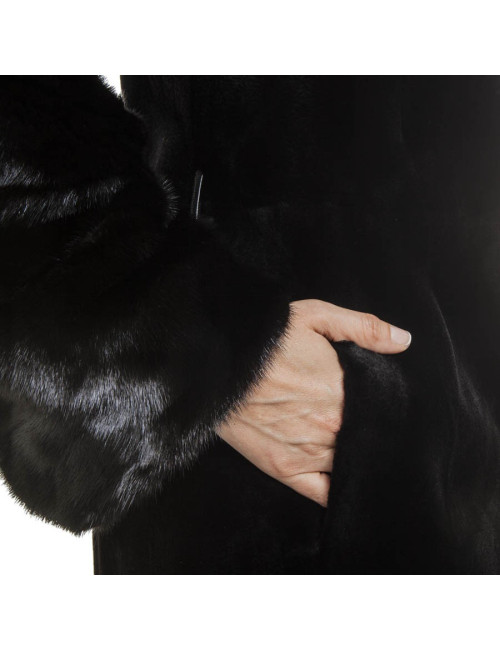 Manteau CHRISTIAN DIOR T  vison noir