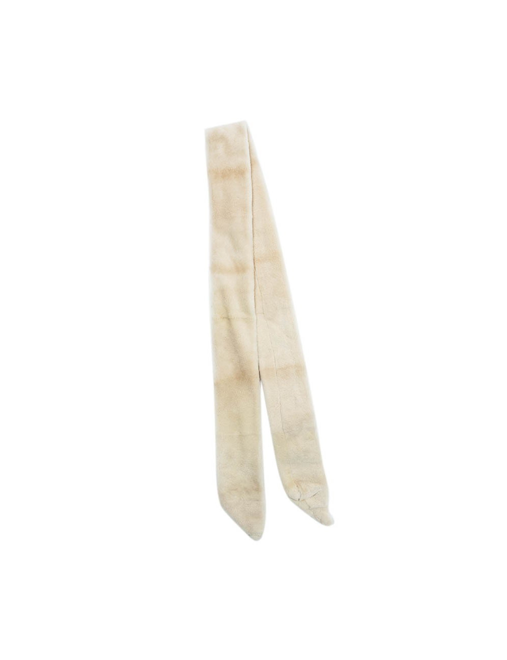 Manteau long  en vison beige