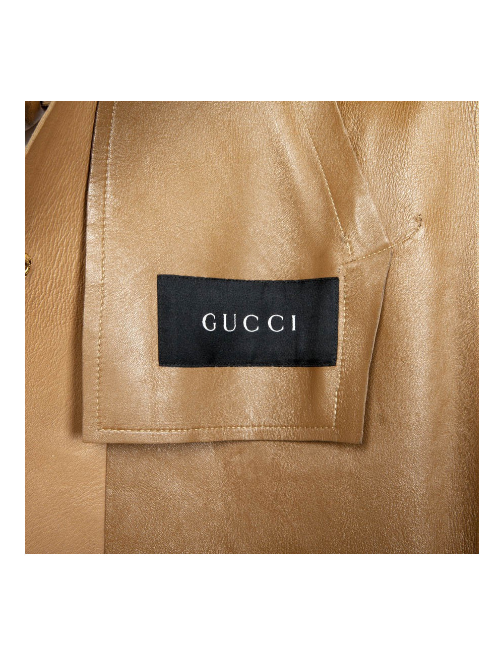 Trench GUCCI T36 en in leather and suede
