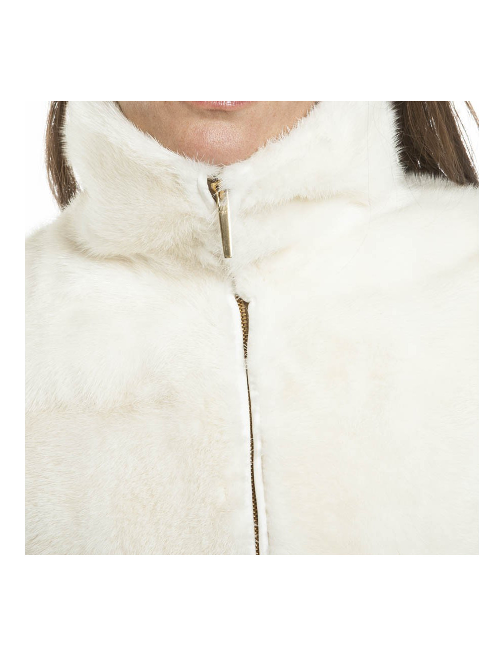 Manteau GUCCI en vison tricolore