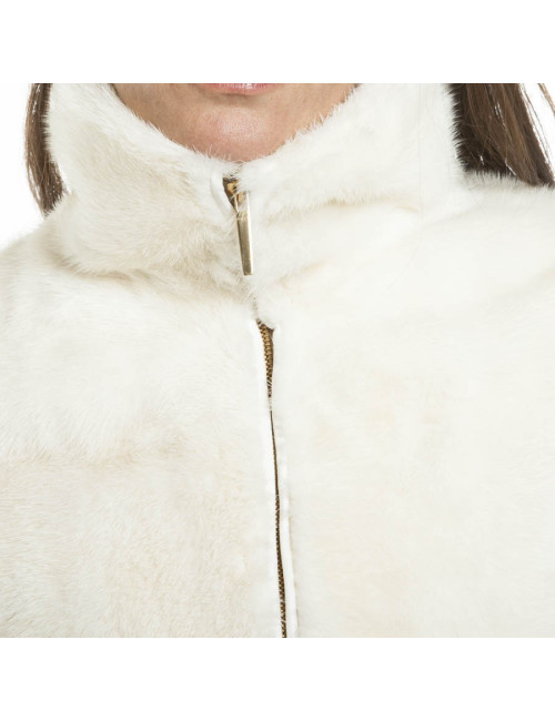 Manteau GUCCI en vison tricolore