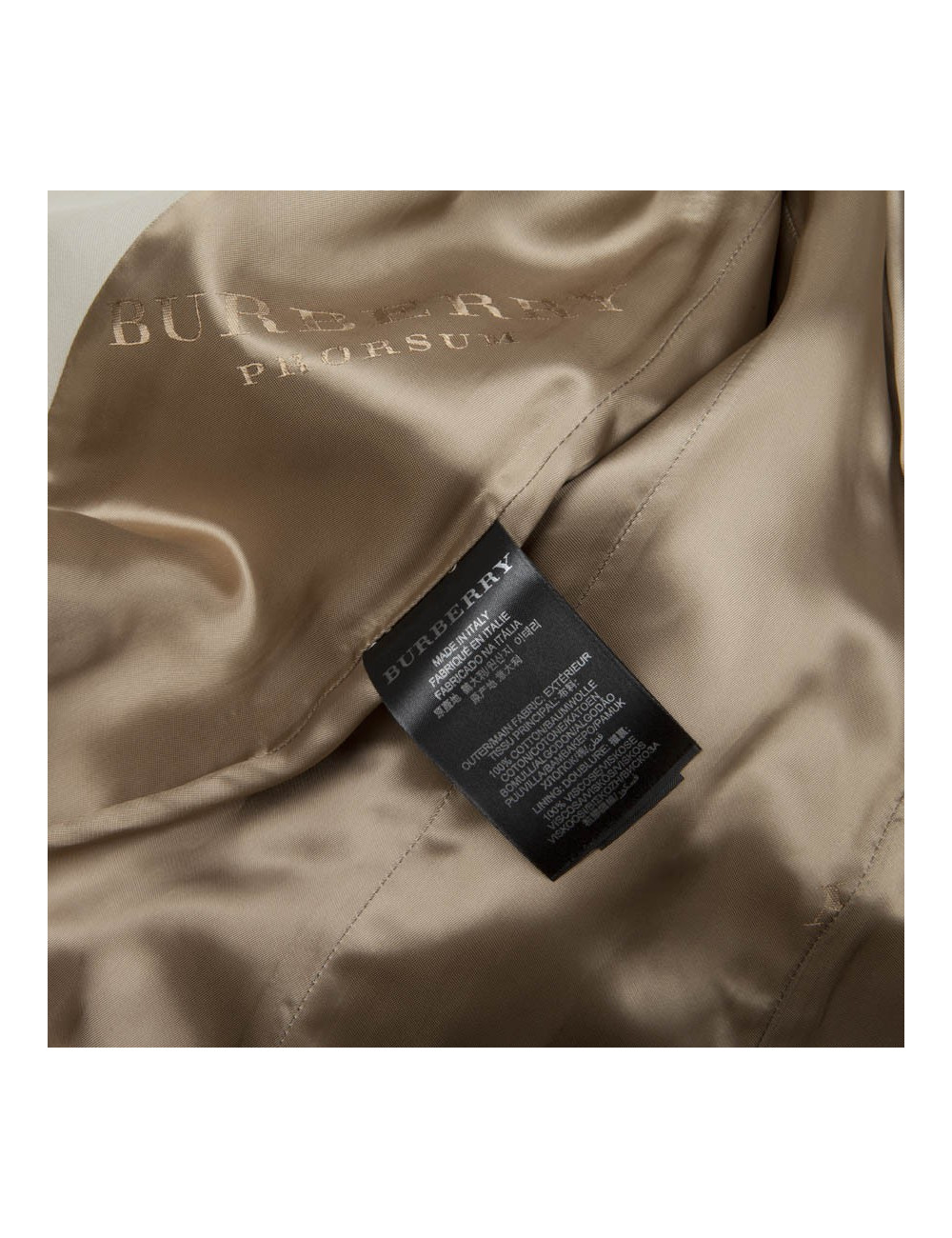 Trench coat BURBERRY T 44it/40 en Ecru canvas