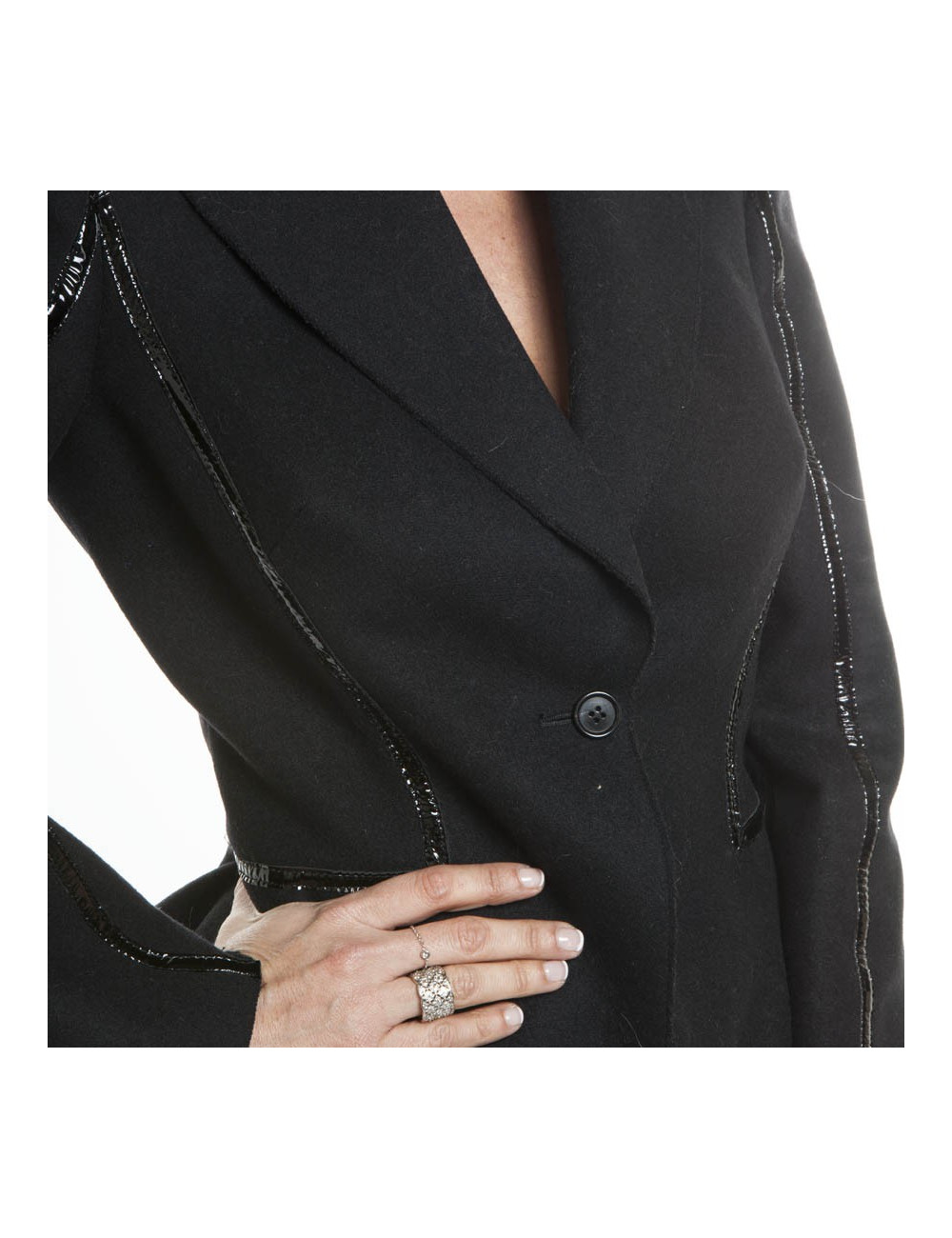 ALEXANDER Mc QUEEN T 36 en black jacket