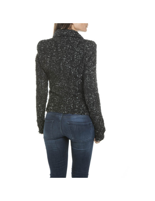 ISABEL MARANT T1 black and grey wool jacket