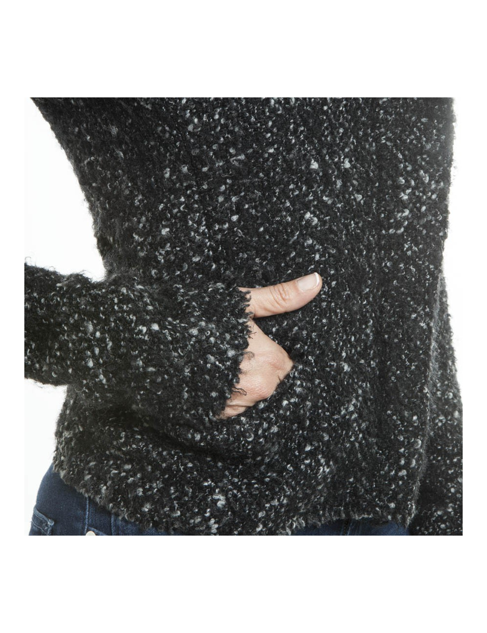 ISABEL MARANT T1 black and grey wool jacket