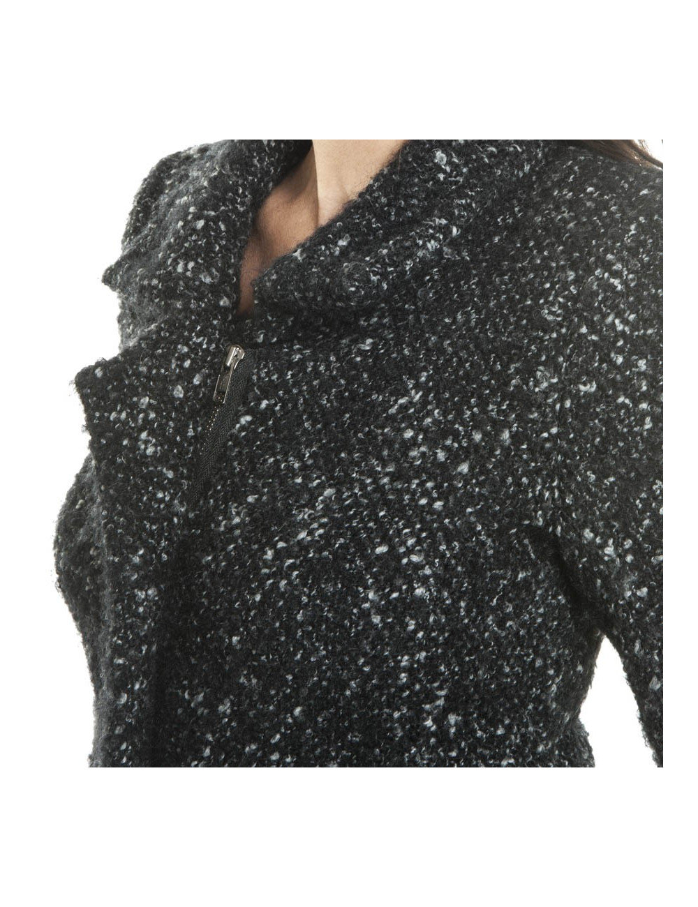 ISABEL MARANT T1 black and grey wool jacket