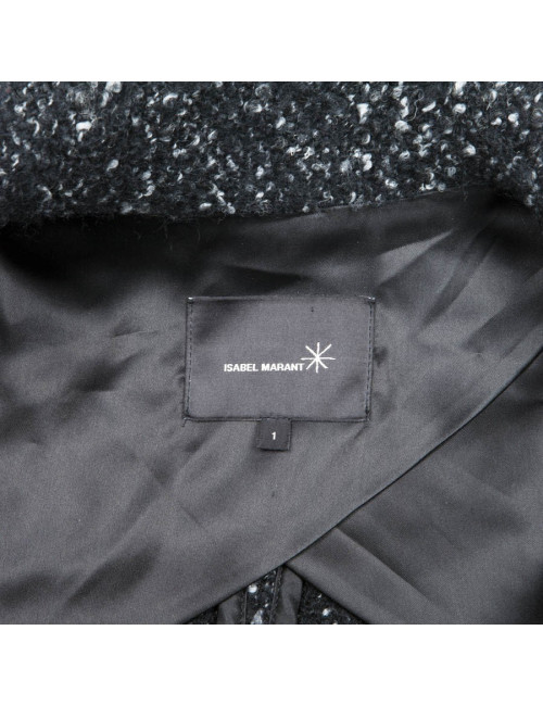 ISABEL MARANT T1 black and grey wool jacket