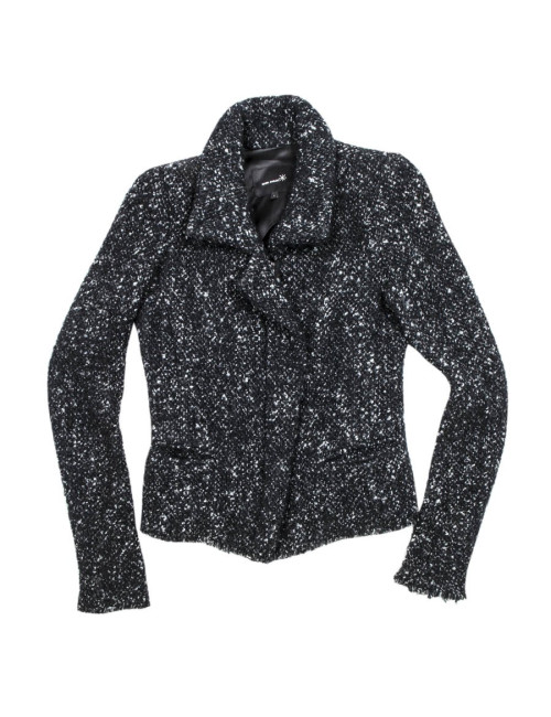 ISABEL MARANT T1 black and grey wool jacket