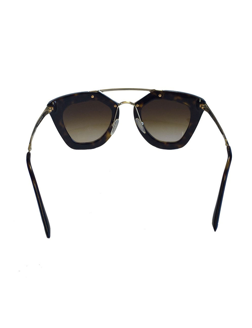 PRADA sunglasses metal gold and plastic way tortoiseshell