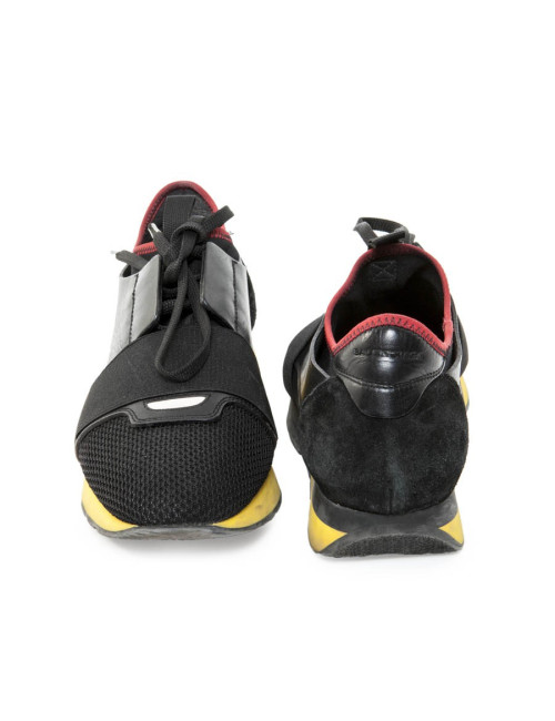 Baskets 'race runner' BALENCIAGA T 39 cuir, résille et néoprène