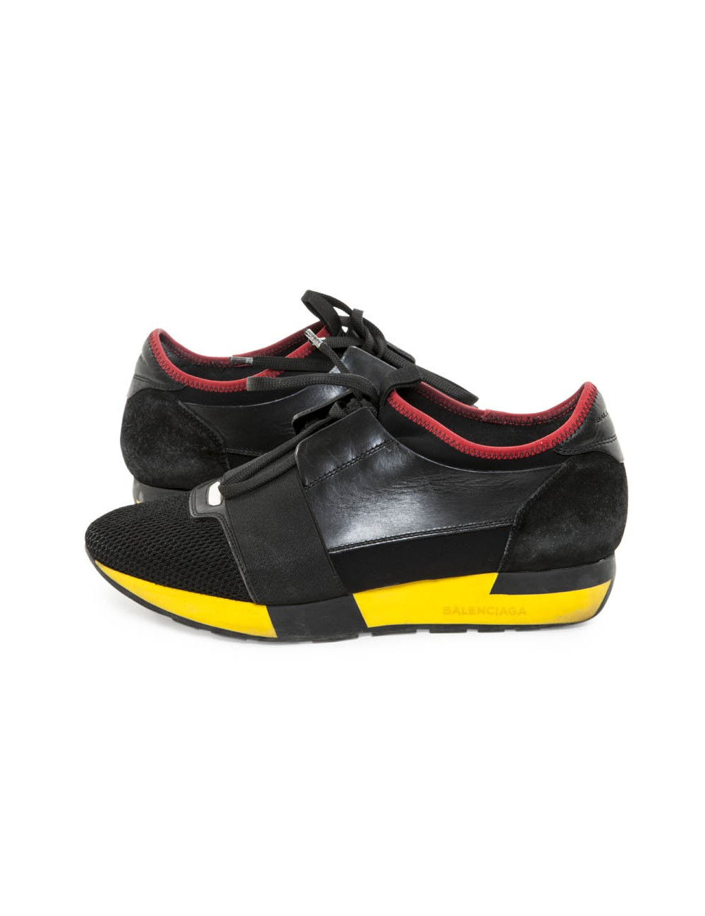 Trainers 'race runner' BALENCIAGA T 39 FRcuir, mesh and neoprene