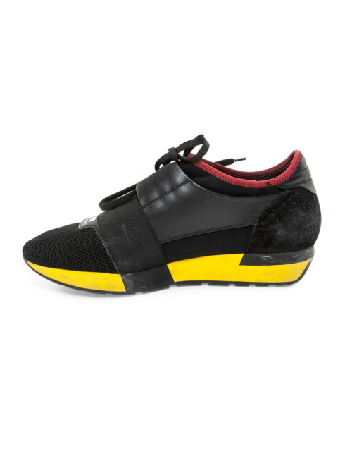 Trainers 'race runner' BALENCIAGA T 39 FRcuir, mesh and neoprene