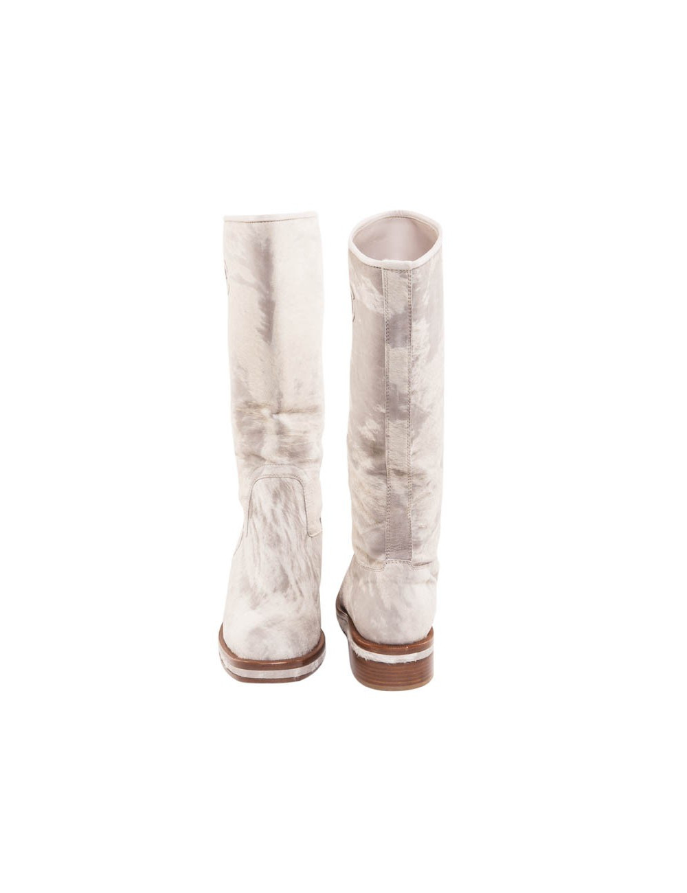 Bottes CHANEL T 37 C peau chèvre