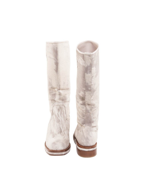 Bottes CHANEL T 37 C peau chèvre