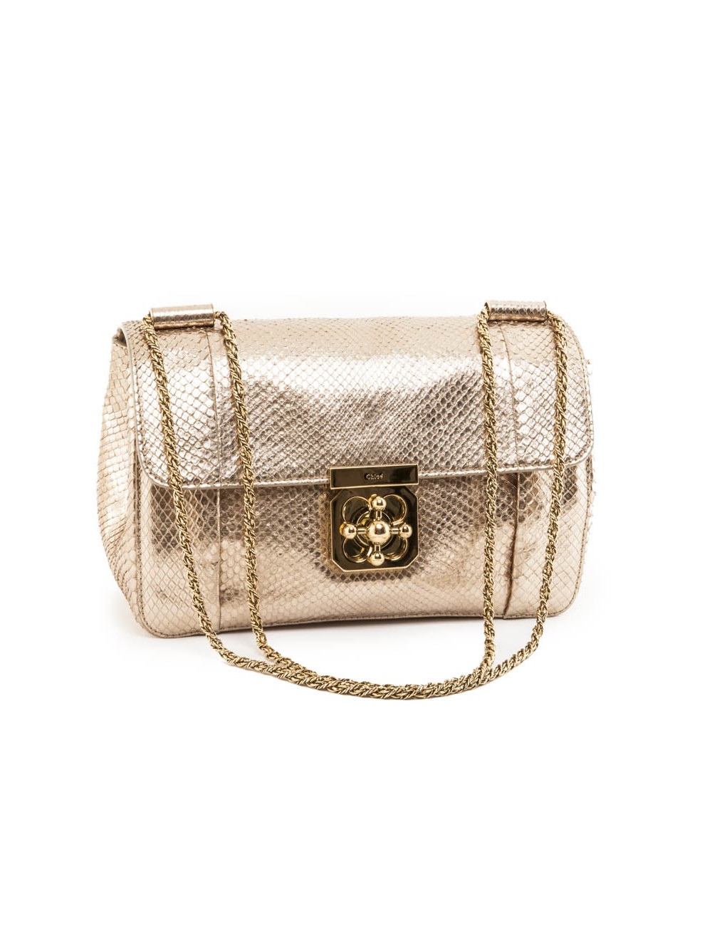Sac CHLOE python doré