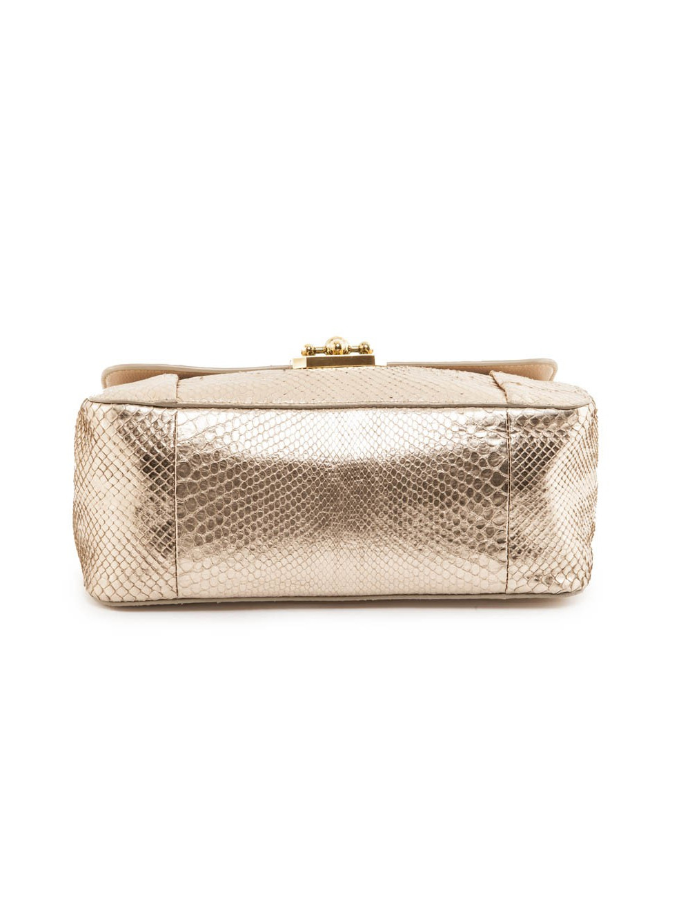 Sac CHLOE en  python doré
