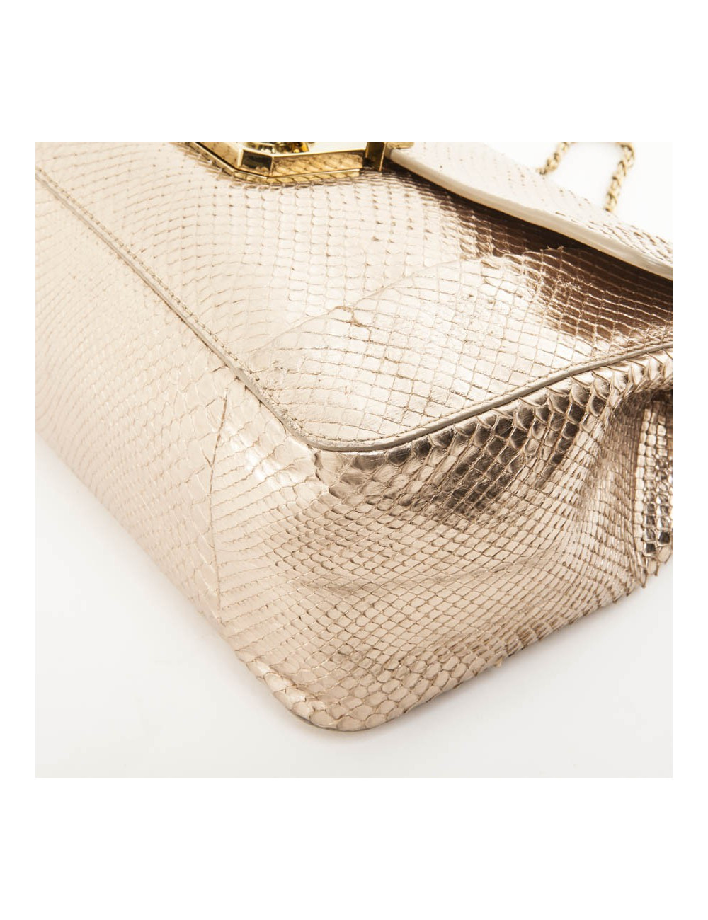 Sac CHLOE en  python doré