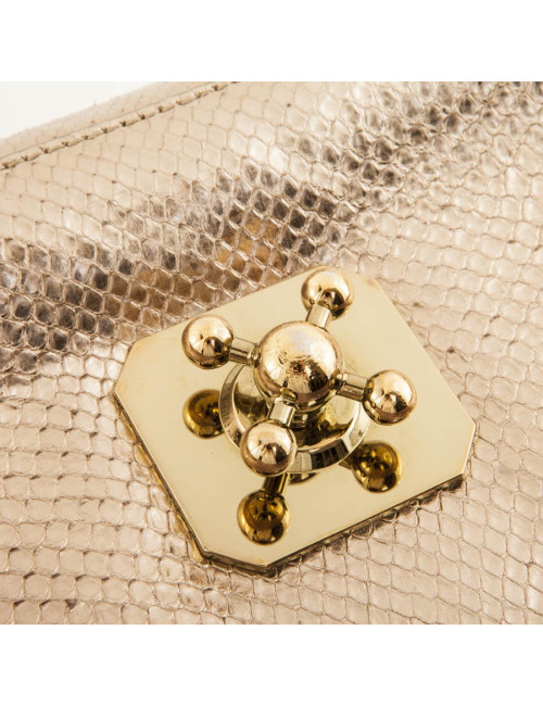 Sac CHLOE en  python doré